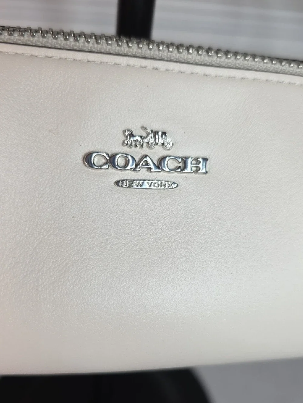 Coach Nolita Barrel Bag in Chalk with Silver Hardware